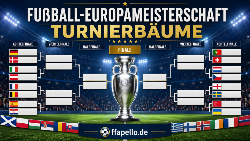 Fußball-Europameisterschaft Turnierbäume